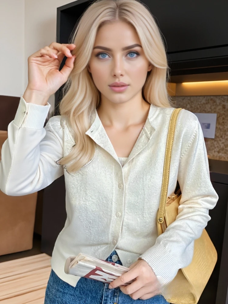 

Autumn/Winter Women's O-Neck Knitted Cardigan Fashion Women's Clothing Long-sleeved Sweater New Single-breasted Women's Knitwear