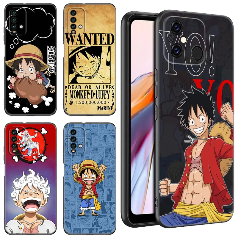 Anime One Piece Luffy Phone Case For Xiaomi Redmi 11 Prime 11A 12C 13C A1 A2 + A3 12 4G 10 13R 5G 9A 10A 9C 10C 9i 12R Note 9T