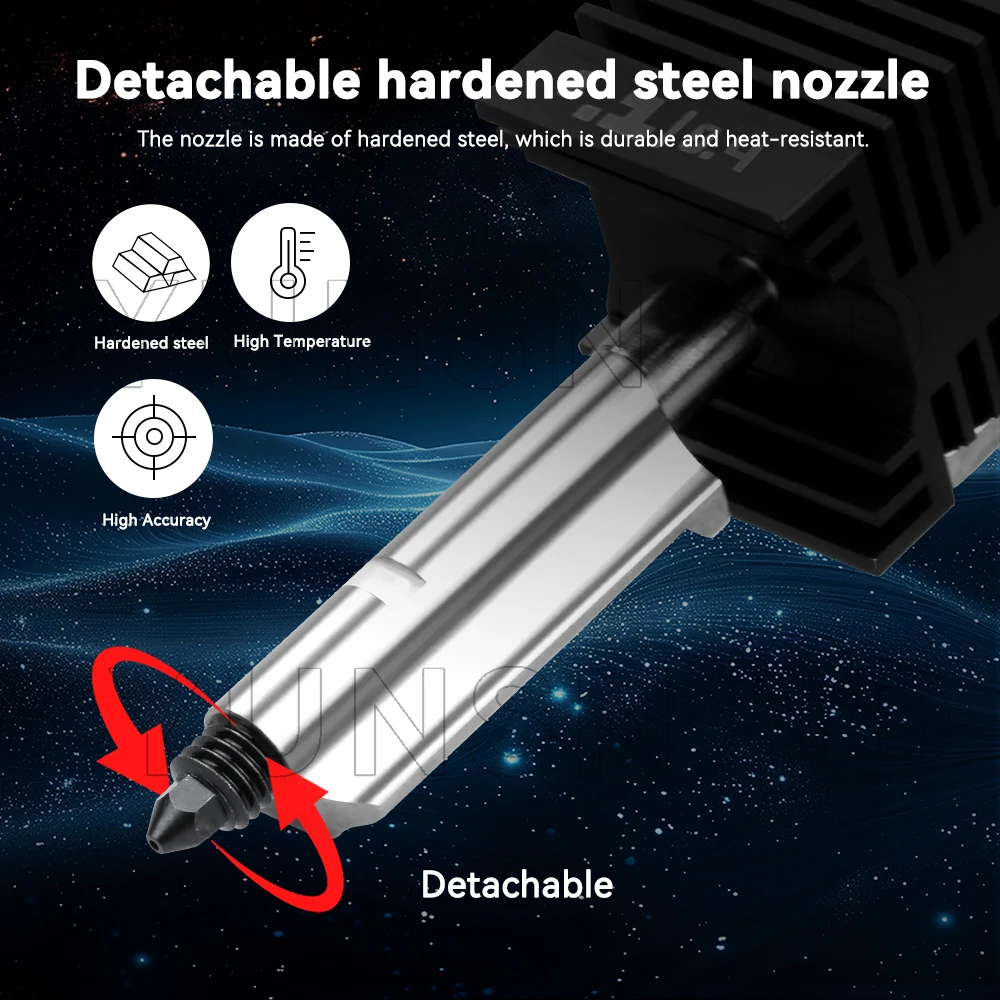 Verbessertes Hotend-Kit für Bambu Lab P2S 0,2/0,4/0,6/0,8 mm abnehmbare Düse Hot End für Bambulab P2S 3D-Drucker Ersatzteil – Detail 8