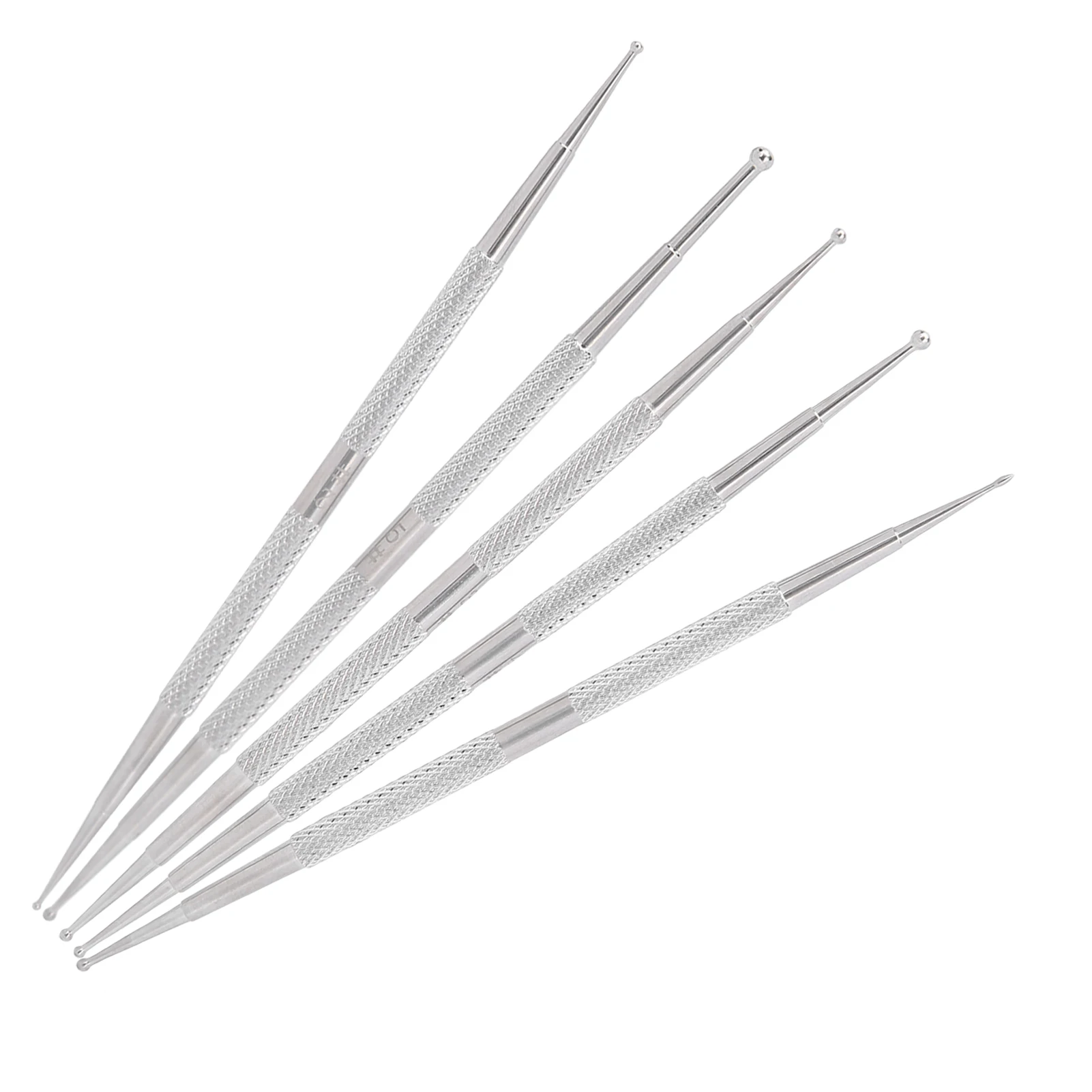 Długopis do zdobienia paznokci z podwójną końcówką, stal nierdzewna, pisak do malowania paznokci, pisak do dekoracji DIY, pisak do malowania paznokci