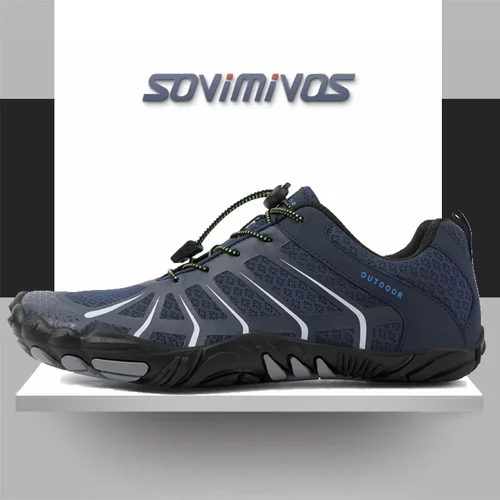Imagen 1 del producto Zapatos para correr de montaña para hombre, zapatos deportivos ligeros sin caída descalzos, zapatos minimalistas antideslizantes para caminar al aire libre para mujer