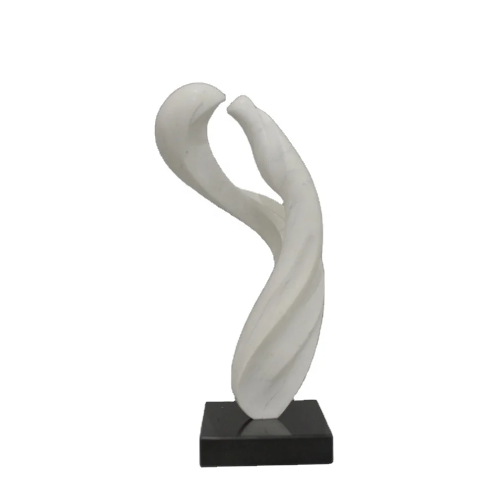 

Custom Abstract Classic Modern FangShan White Best Marble Stone Sculpture with Natural Texture