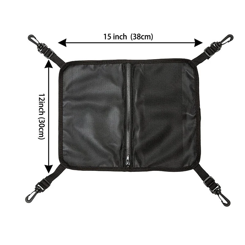ISURE MARINE Paddle Board Deck Bag, Foldable Large Capacity  Mesh Storage Deck Bag Surfing Equipment Kayak Accessories