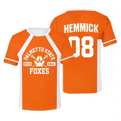 New The Foxhole Court Palmetto State Foxes Lacrosse Jersey Cosplay WILDS MINYARD 3D T-shirt Men/Women Clothes Kids Tees - Image 10