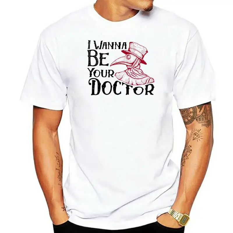 I Wanna Be Your Doctor T Shirt Plague Doctor Mask Victorian Bird Halloween 144