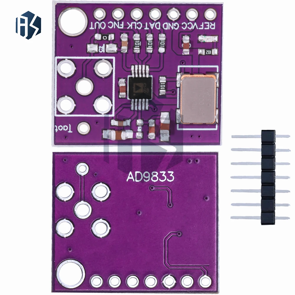 Microprocesador programable AD9833 AD9833BRMZ, módulo generador de señal DDS cuadrado sinusoidal de 0-12,5 MHZ, módulo de interfaz serie