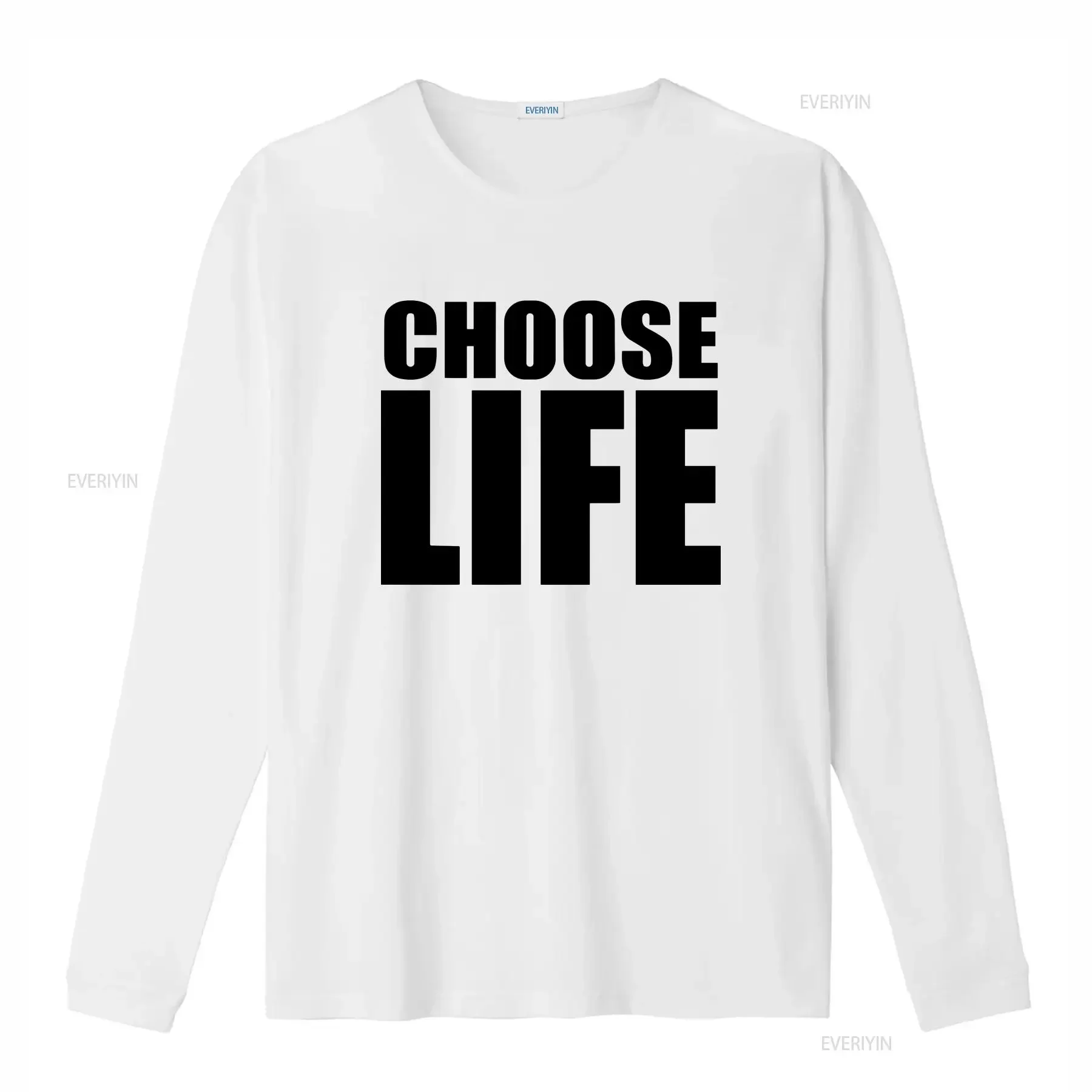 Choose Life Wham T Shirt Top men's Ladies vintage Washed Casual Stretched streetwear Unisex Breathable Slightly