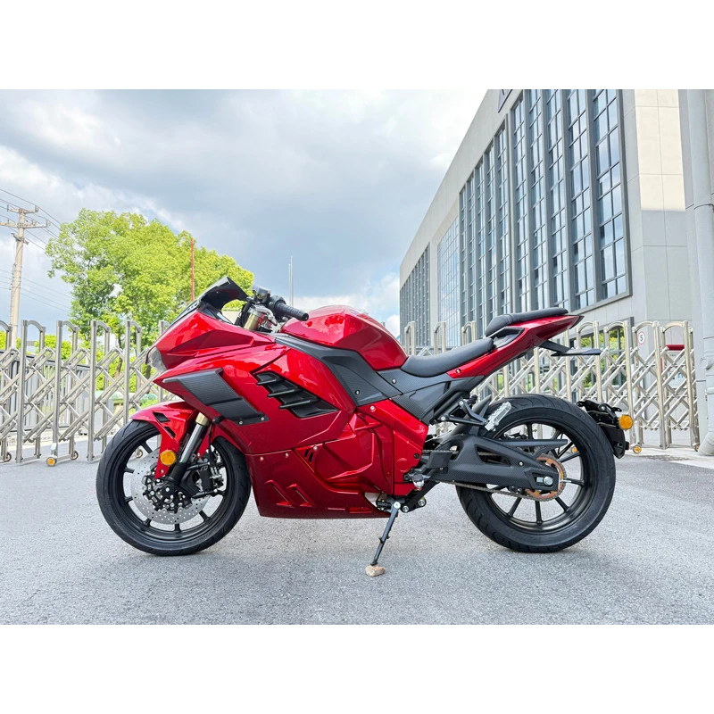 YzhgbHigh-speed 5000W electric motorcycle 130km/h retro electric sports motorcycle, adult electric moped