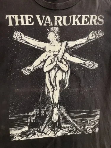 Varukers T Shirt Vintage 1990 s Crust Punk Exploited Discharge Anti Cimex Gism GBH long or short sleeves