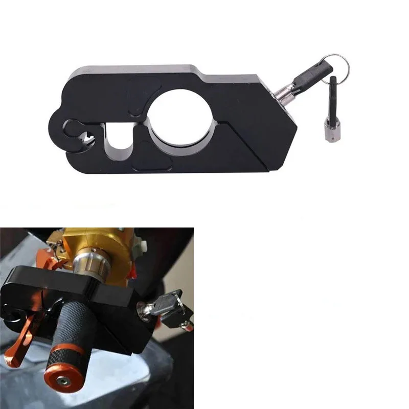 

1 Set Motorcycle Grip Lock Safety Handle Anti-Theft Lock Apply To ATV Off-road Motorcycle Accessories