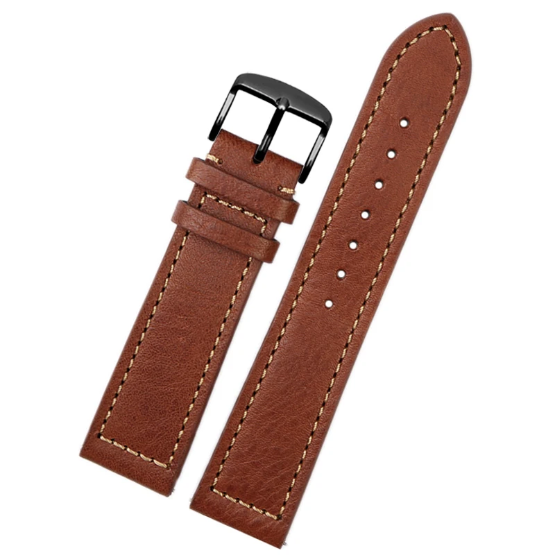 Ремешок из натуральной кожи для наручных часов Citizen Sao Orange Eco-Drive, мужской водонепроницаемый ремешок для часов серии Omega/Mido, 22 мм