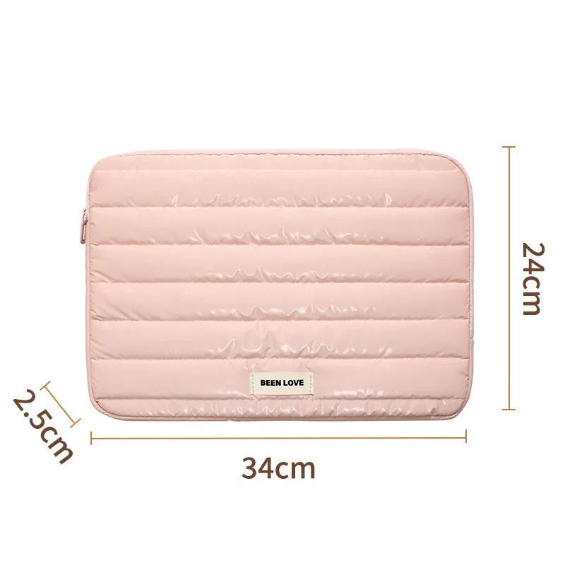 Puffer Make-up-Tasche, große Kosmetiktasche für Damen, ästhetischer Make-up-Organizer, tragbare Reißverschlusstasche, Reise-Aufbewahrungstasche – Detail 6