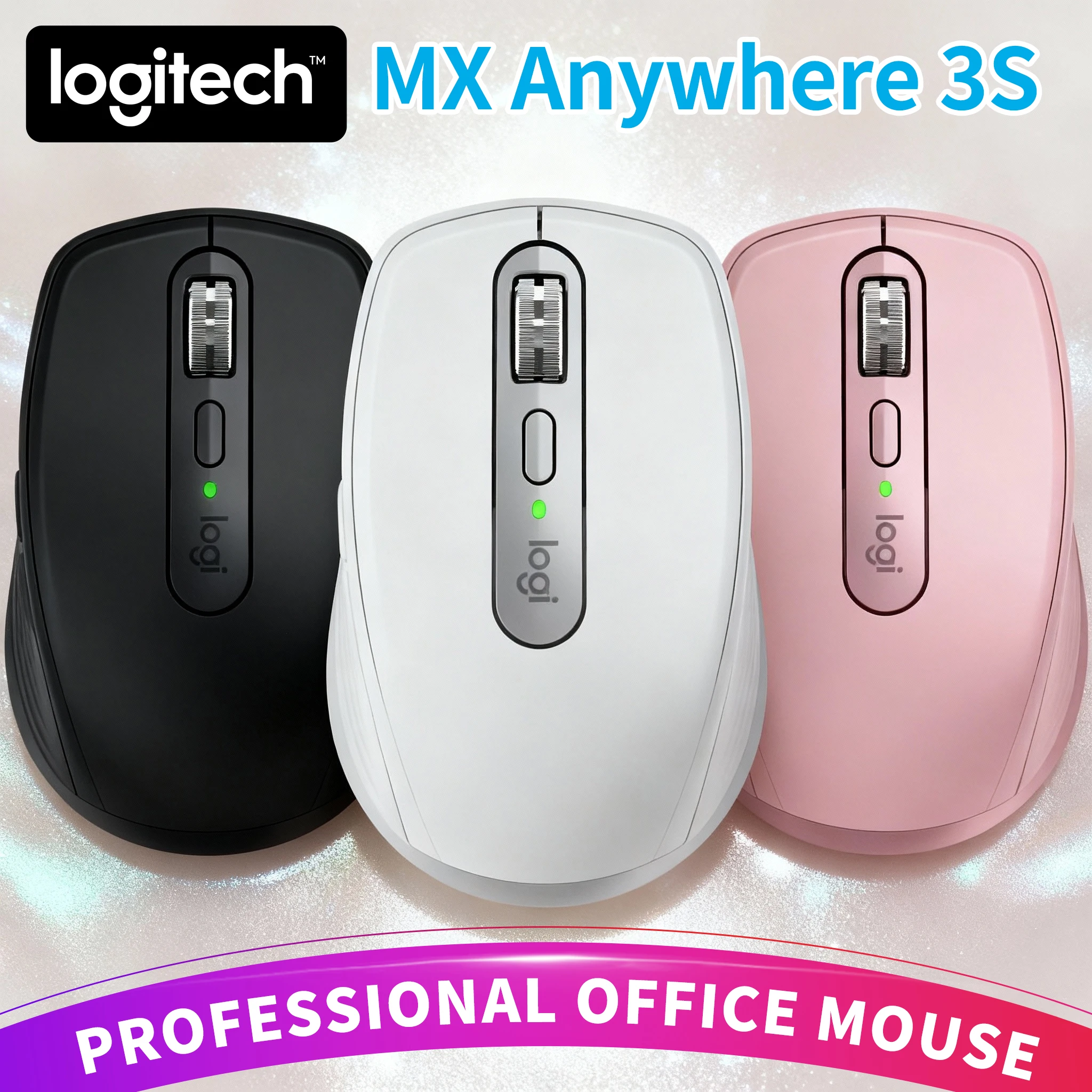 

Logitech MX Anywhere 3S Wireless Silent Mouse High Precision 4000 DPI Bluetooth Multi-Device For PC Mac Desktop Office Home Work