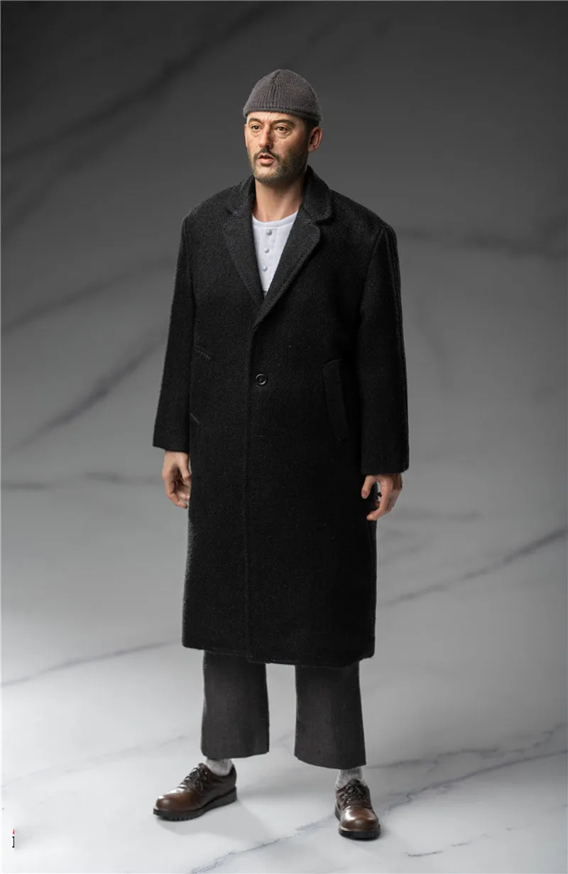 TOPO TP004 1/6 Scale Soldier Killer Leon Jean Reno Accessory Set Long Windbreaker Clothes Suit Model Fit 12\'\' Male Action Figure