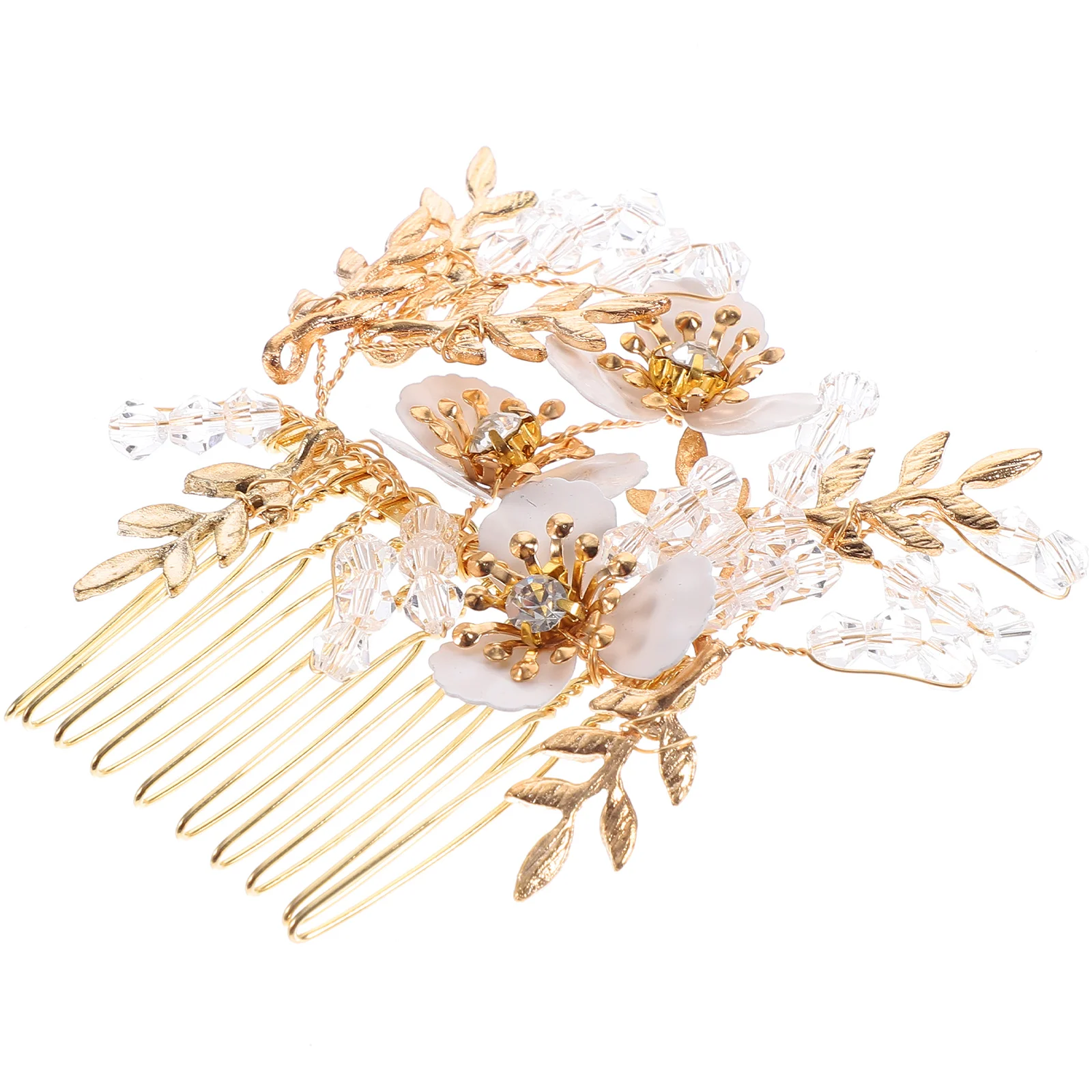 

Расческа для волос с золотым цветком, элегантные аксессуары, свадебные расчески со стразами, декоративная прическа, женский головной убор, заколки для волос