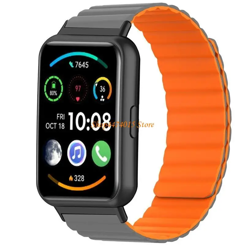 K1AA магнитный браслет для Huaweiwatch Fit 2 Заместительские полосы Смотреть силиконовый ремешок