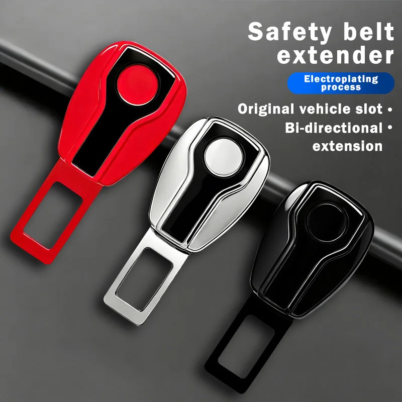 Car Seat Belt Clip Extender Safety Lock Buckle Plug Comfort No Belly Restriction Thick Insert Universal Fit Most Cars Auto Parts