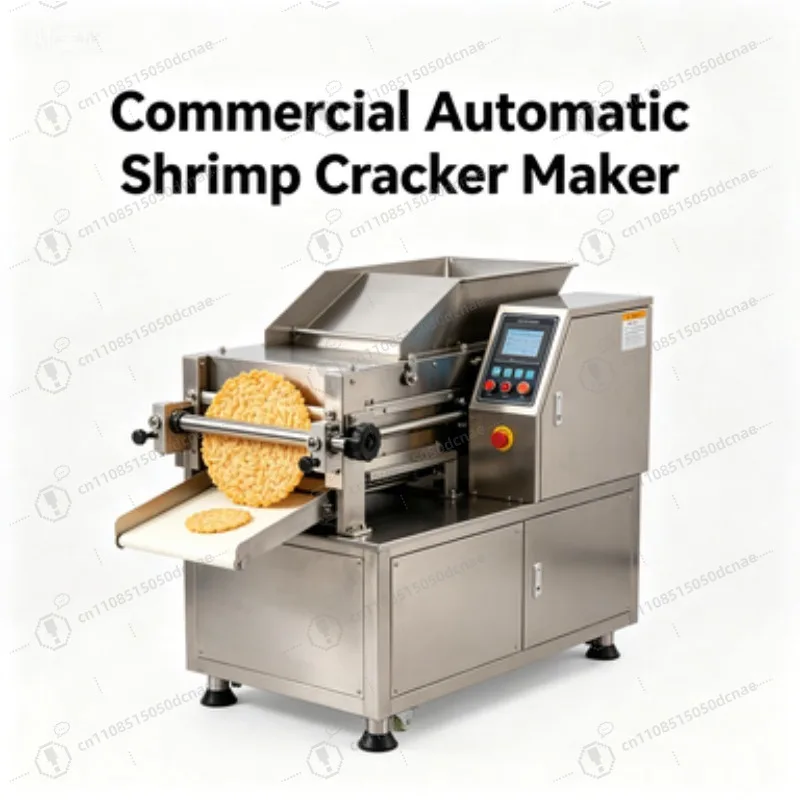 Automatic Non Fried Fresh Shrimp Crackers Machine Rice Cake Maker Commercial Baking Machine for Street Food