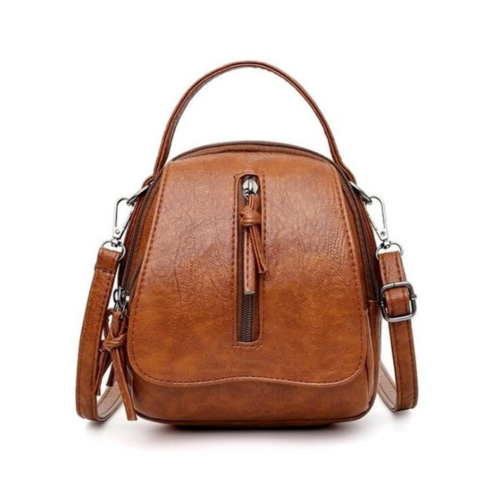 Concise Design New Multi Functional Soft PU Leather Small Shoulder Bag For Women Vintage Crossbody Cash Purse Cell Phone Bags