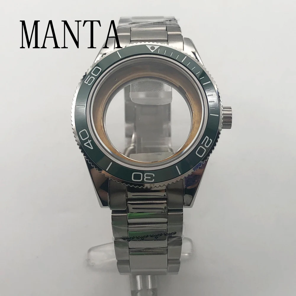 

MANTA 41mm Silver Case Sapphire Glass Fit NH35/NH36 ETA2836 Miyota8205/8215/821A Seagull ST1612 Mingzhu2813 Movement