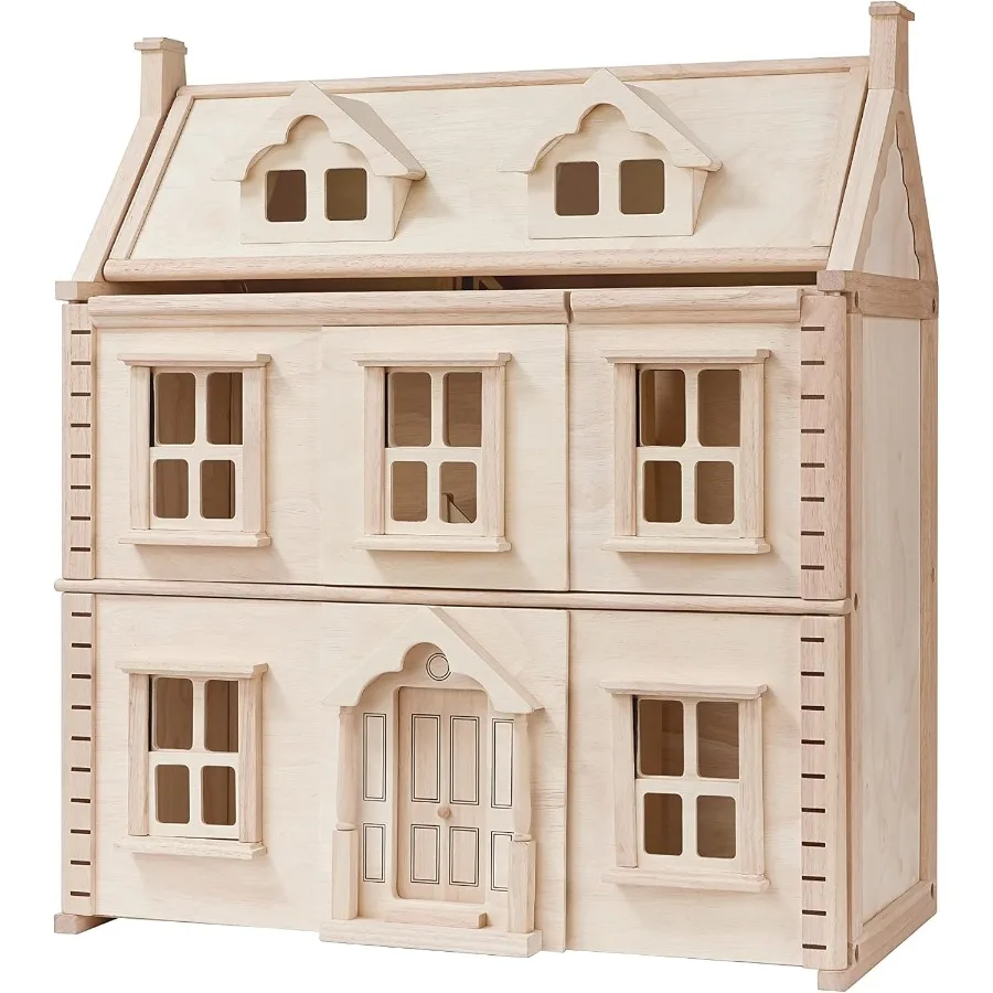 

Wooden Victorian Dollhouse Natural Collection