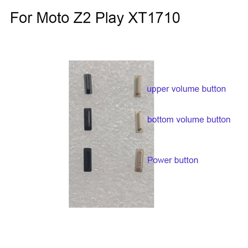 For Moto Z2 Play XT1710 Side Button For Moto Z 2 Play  Power On Off Button + Volume Button Side Button Set Replacement