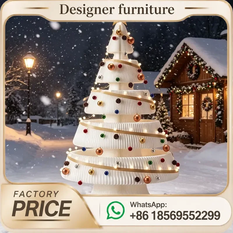 Wholesale Large Christmas Tree Collapsible New Year Creative Tree Festival Decorations Paper Live Broadcast Wear Hotel