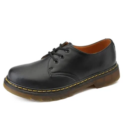 Sapatos retrô de couro genuíno para homens e mulheres, sapatos de trabalho confortáveis, sapatos de pelúcia casuais ao ar livre, tamanho 35-46