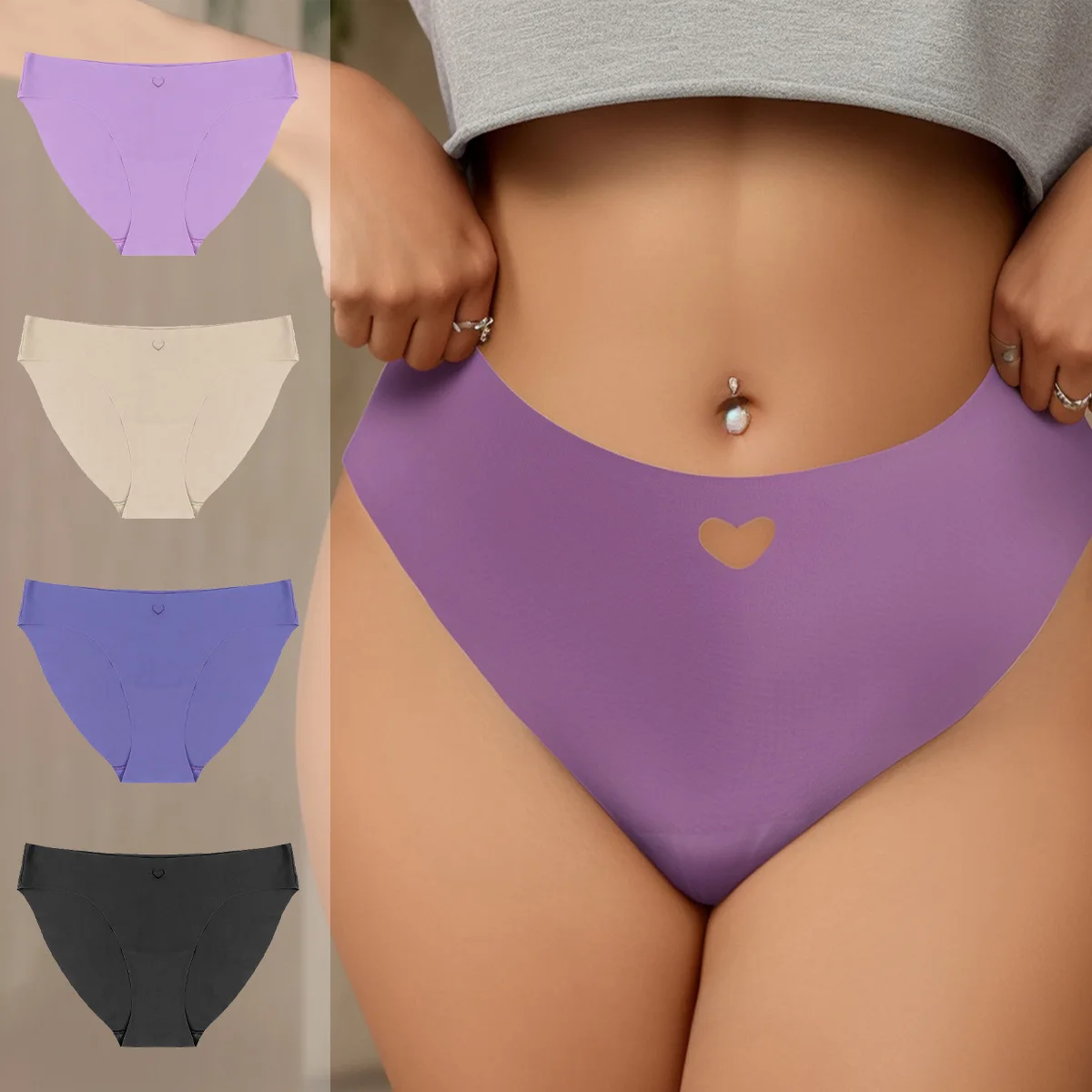 

3PCS Period Underwear for Women Leakproof Underwear Menstrual Panties Cotton Postpartum Hipster Briefs