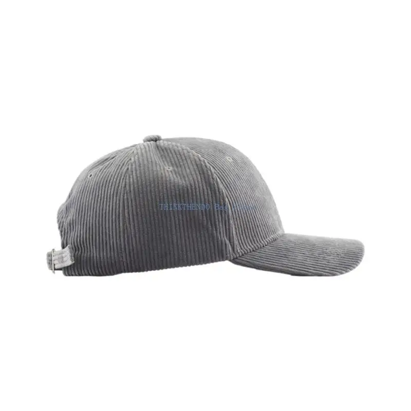 340D Fashion Corduroy Baseball Caps Color Winter Warm Baseball Hat for Men Women