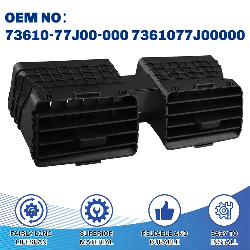 Выходная решетка для кондиционера 73610-77J00-000, переключатель выхода холодного и теплого воздуха для Suzuki Swift Center Vent