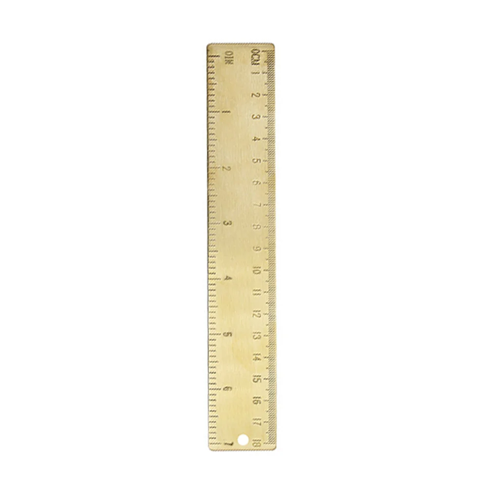 Retro Style Brass Ruler Multi-Functional Bookmark Ruler Thin Light Measuring Tool for Books and Drafting Drafting Tools