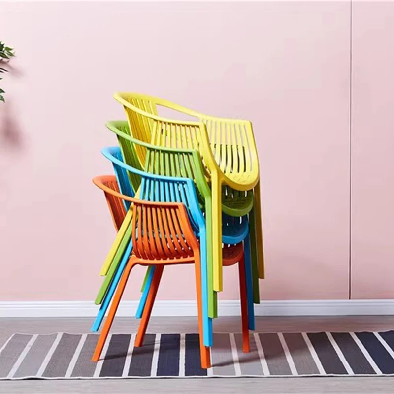 Chaises de jardin en plastique au design moderne, poignée étanche, balkon blanc nordique, meubles de balcon Masa Sandalye