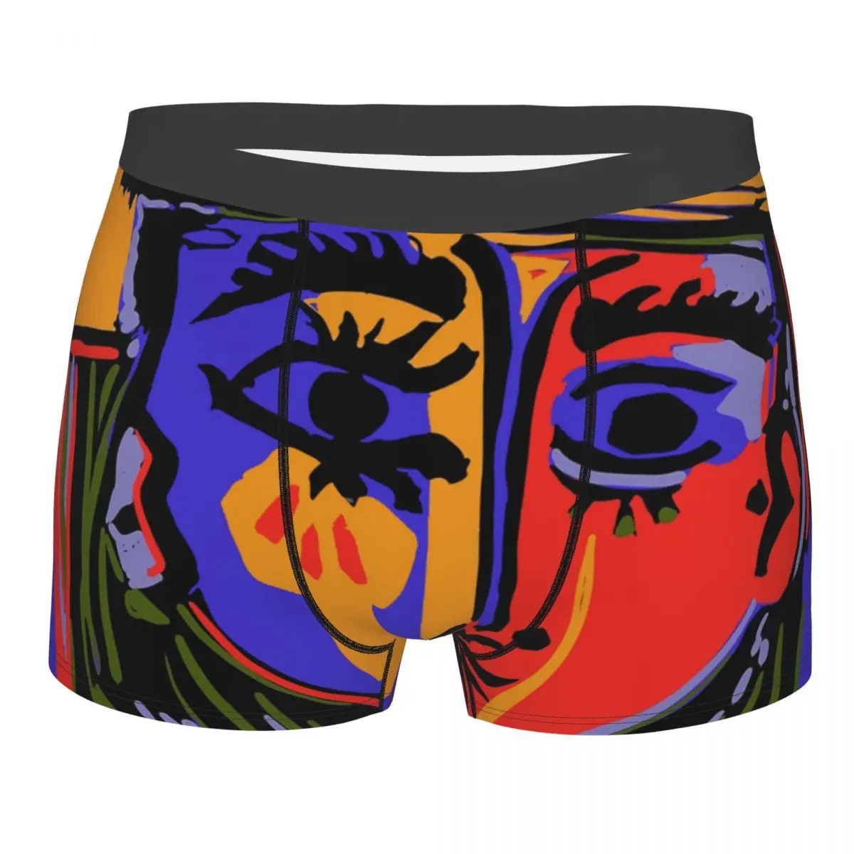 Funny Boxer Picasso Shorts Panties Briefs Men's Underwear Breathable Underpants for Male