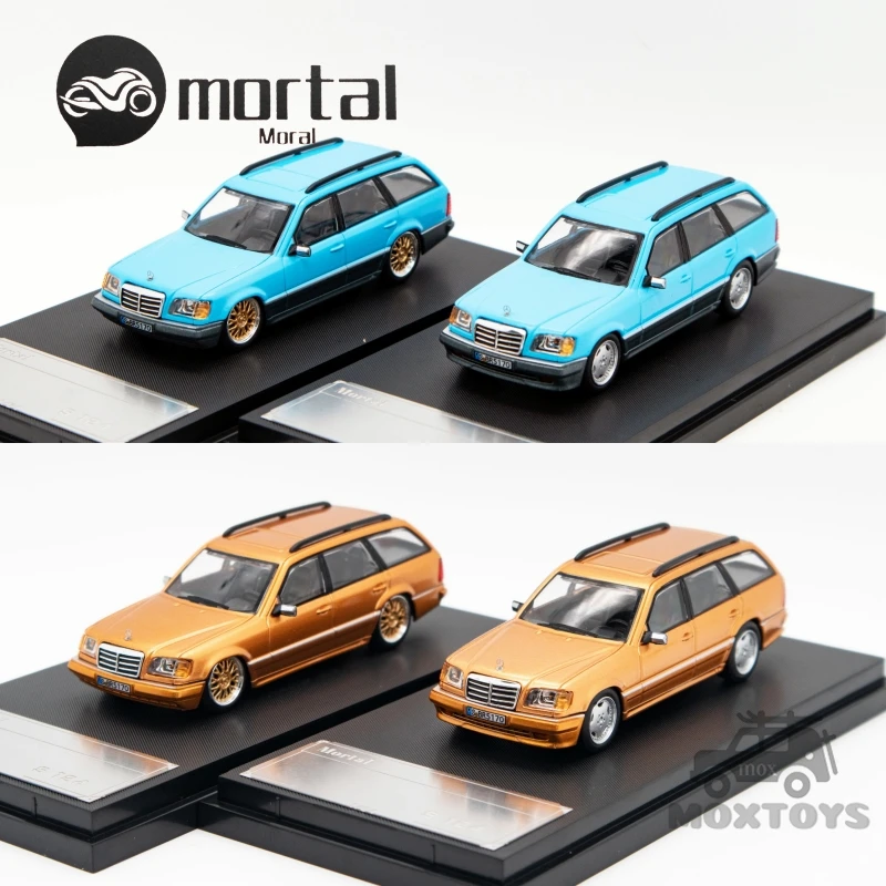 

Mortal 1:64 MB S124 lake blue /Gold limited299 Diecast Model Car