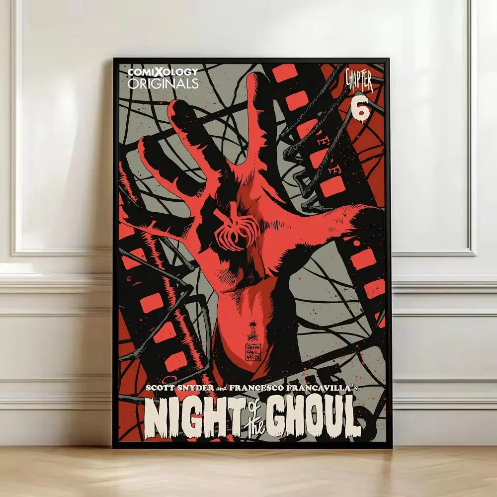 Night Of The Ghoul Painting Calligraphy HD Art Wall Waterproof Home Living Room Bedroom Bar Decorative Paintings