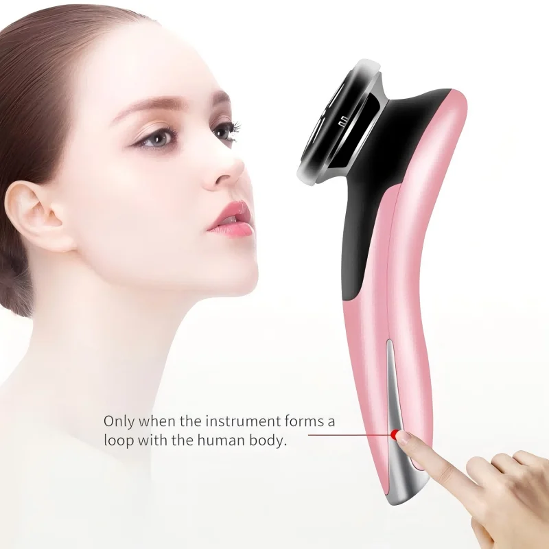 6 in 1 EMS Face Lifting Massager LED Photon Anti Invecchiamento Pelle Stringere Firm Strumento per la cura della pelle Dispositivo di bellezza del viso Migliora l'assorbimento