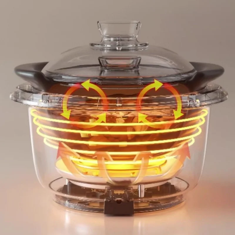 4.5L Multi-Cooker Cooking Pot Professional Slow Cooker Stew Soup Rice Hot Pot Multi-functional Midea 1500W Electric Casserole