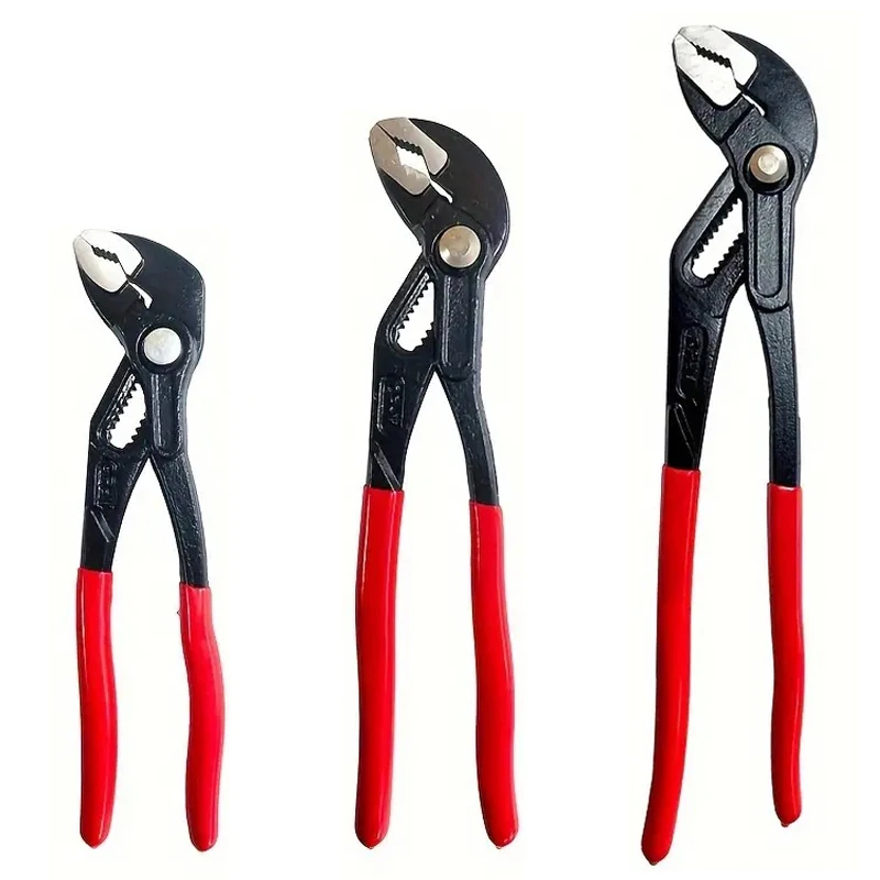 7/10/12 Inch Water Pump Pliers Multi-functional Adjustable Quick-Release Water Pipe Clamp Pliers Household Maintenance Tools