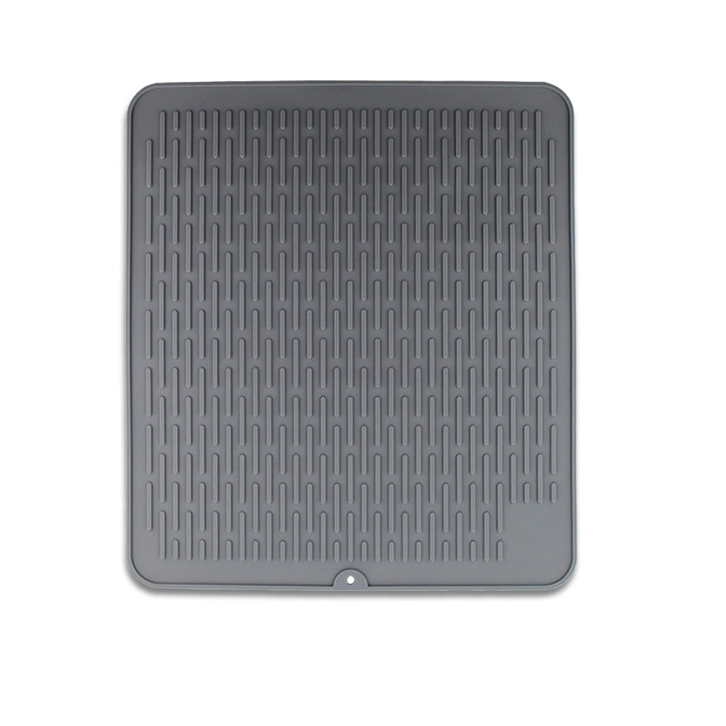Dish Drying Mat Heat Insulation Flexible Folding Cups Draining Tableware Dishware Forks Cushion Anti-slip Table Pad
