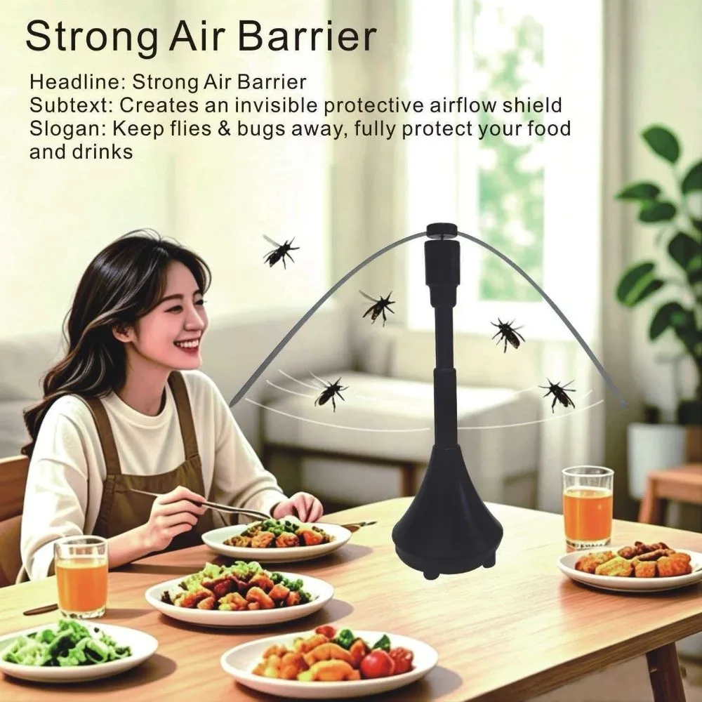 USB Rechargeable/Battery Powered Fly Repellent Fan Can Drive Flies Portable Insect Repellent Fan Safe Multi-Functional