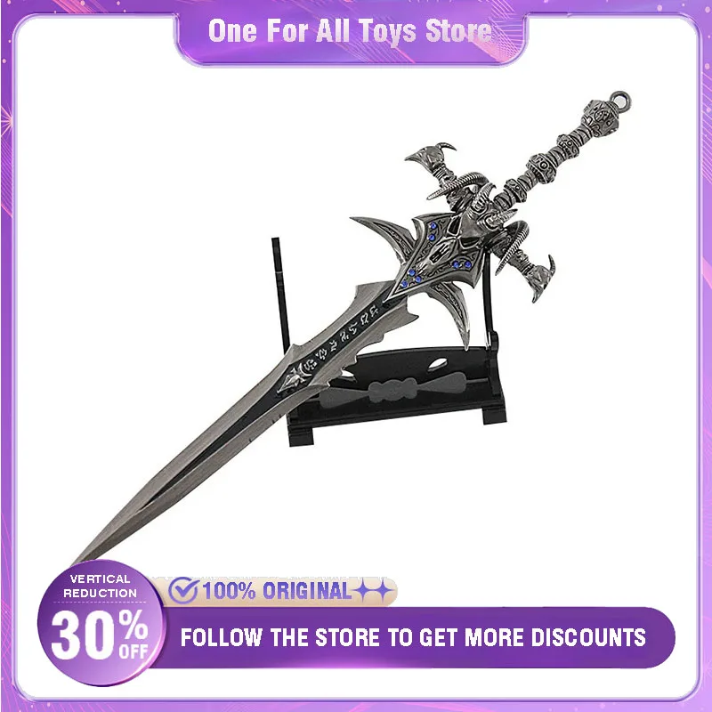 World of Warcraft, Frostmourne, O Rei Leão, Jogo de Incrustação de Diamantes, Coleção de Ornamentos, Presente Desktop Display, 22cm