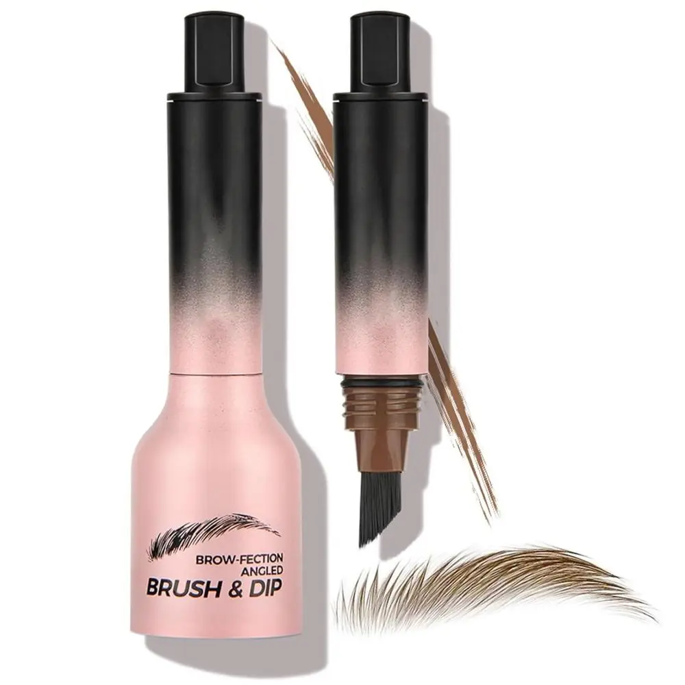 Waterproof Eyebrow Pencil Hair-Like Strokes Angled Brush Angled Eye Brow Brush Quick Drying Multifunctional Usage