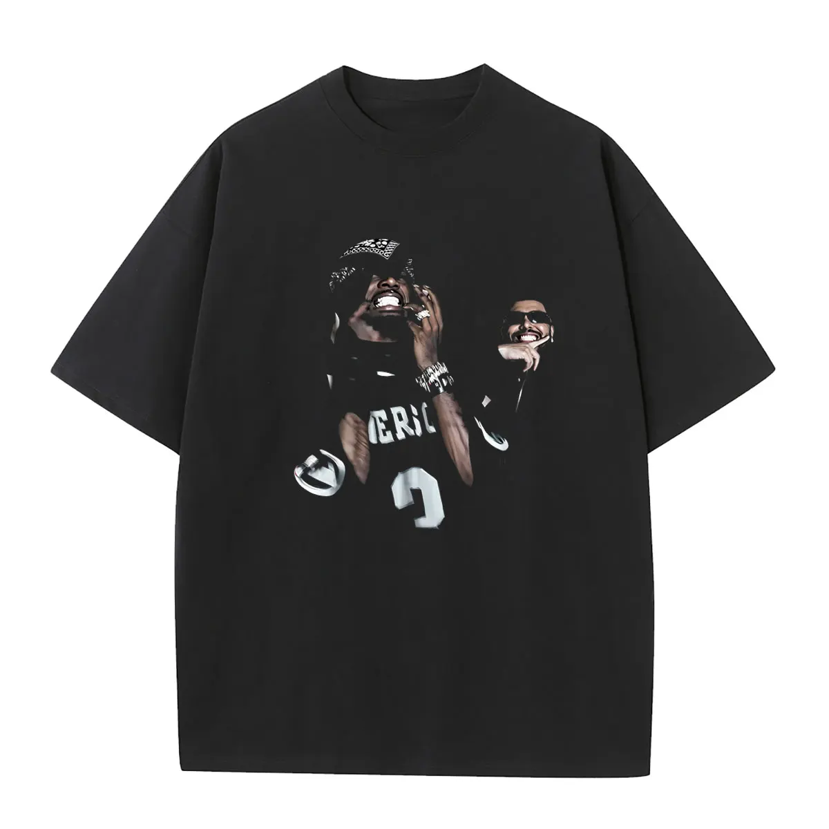 Rapper Playboi Carti with The Weeknd After Hours Til Dawn Tour 2026 T-shirt Men Women Hip Hop Fashion Oversized Crewneck Tshirt