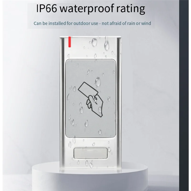 JABS-S6R IP66 Waterproof Metal Access Control LED Indicators Wiegand 26-34 Card Reader