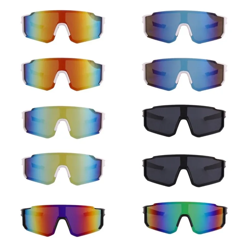 10pcs Cycling Goggles Men and Women Sunglasses Motorcycle Windproof Glasses Mountaineering Outdoor UV Protection Sunglass