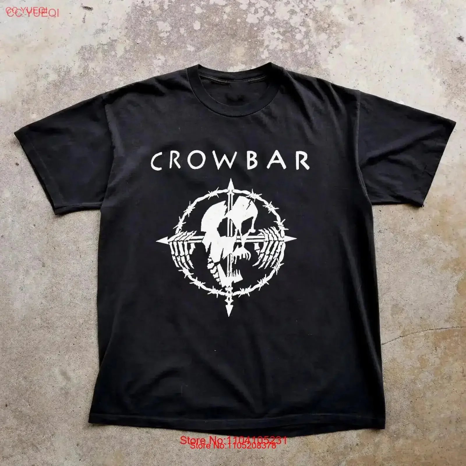 Vintage 90s Crowbar Band  Cotton Black All Size T Shirt BT76 vintage Washed Top For Everyday Wear homme streetwear Stretched