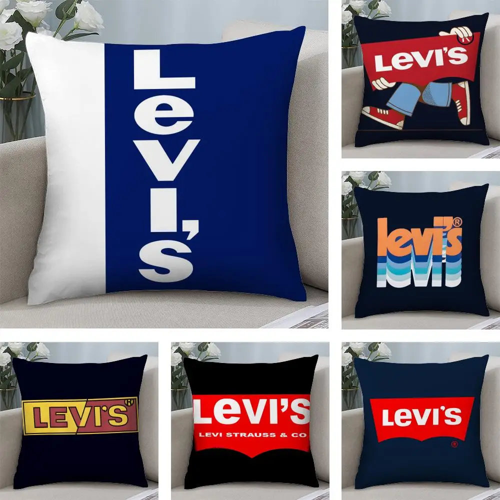 Custom L_LeVIS Fashion Cushion Cover Soft Plush Fabric Double-Sided Printed Sofa Cushion Cover for All Seasons Home Decor Gift