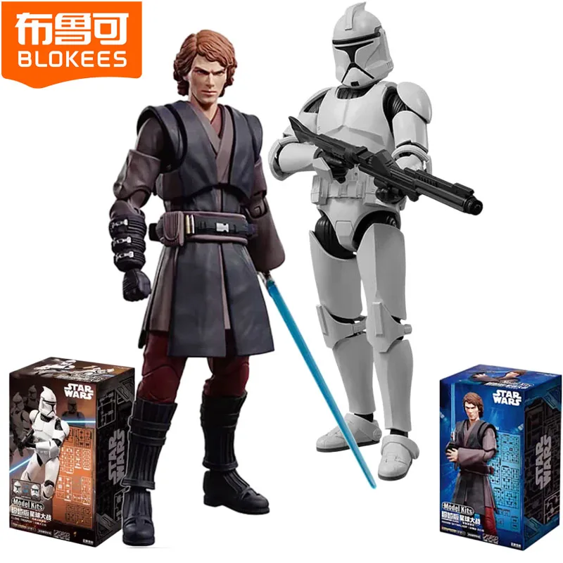 ブロキーズ-スターウォーズ-チャンピオンクラス-アクションフィギュア-クローン・トルーパー-アナキン・スカイウォーカー-コレクタブル組み立てモデルキット-コレクターズギフト