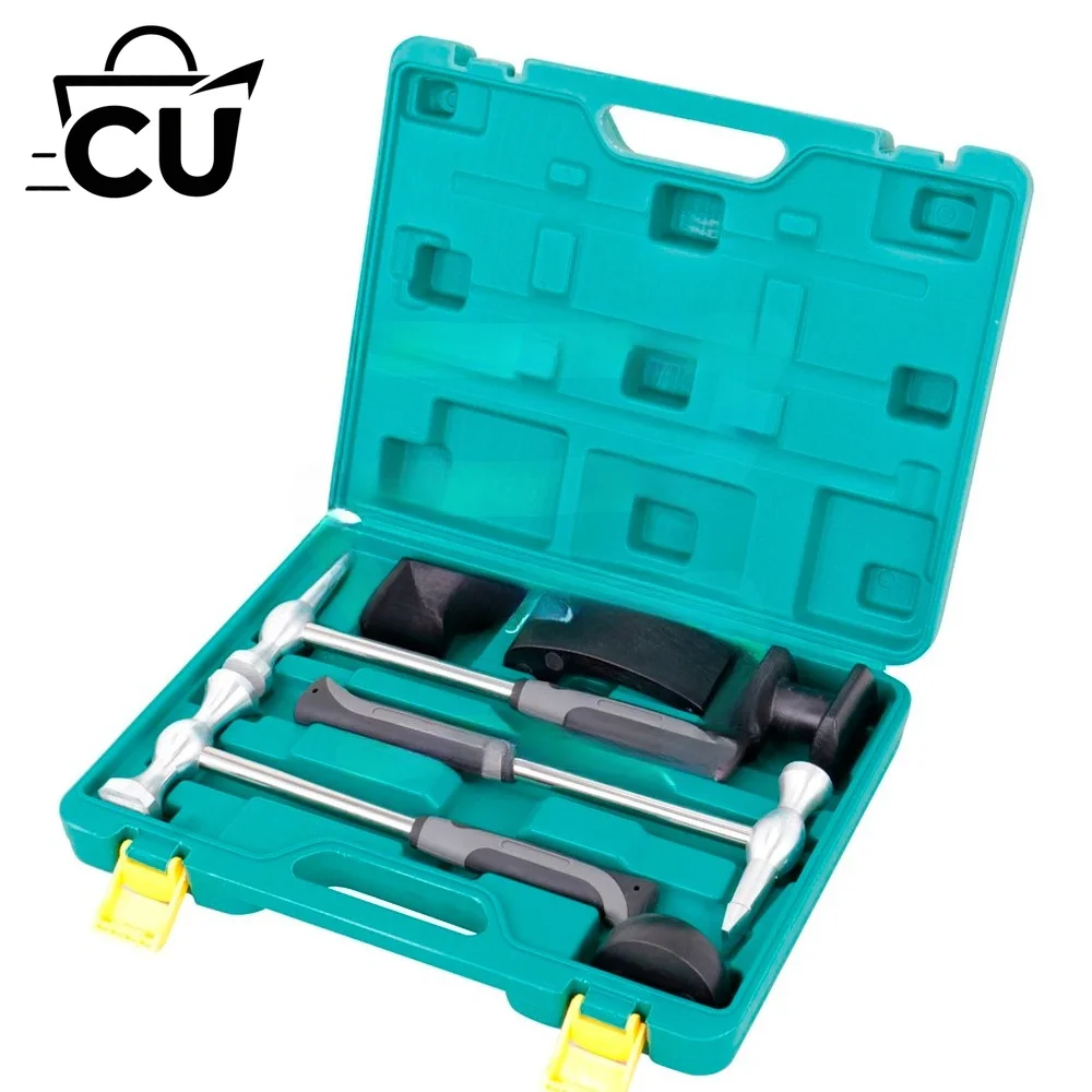 High Quality 7pcs Aluminum Plate Metal Hammer Set Car Body Dent Repair Hammer Tool